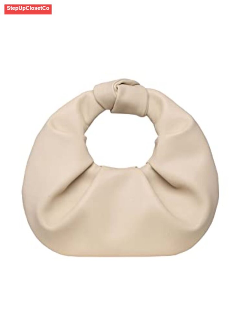 Faux Leather Clutch Purse Small Hobo Handbag Evening Bag Ruched Trendy Y2K Party
